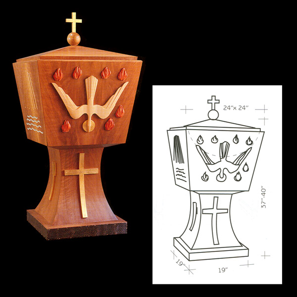 Baptismal Font Clipart