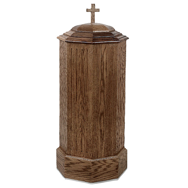 Baptismal Font In Wood 37 St Andrews Book T And Church Supply