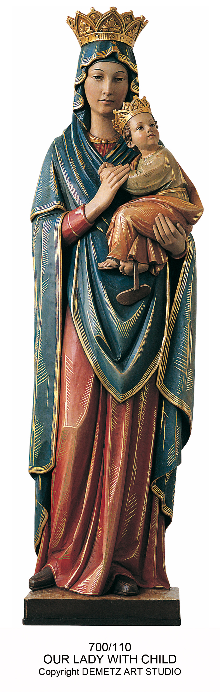 "Our Lady of Perpetual Help With Child" Statue in Fiberglass (60") - St