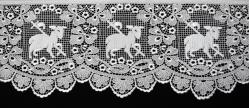  Lace Edging & Insertion Per Yard - Lamb Design - 8\" Width 