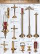  Satin Finish Bronze Altar Candlestick: 9940 Style - 10" to 28" Ht 