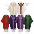  Chasuble - Chi-Rho 0182 Series - Plain Neck - Opus Fabric - Poly/Cotton 