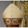  Concelebration Chasuble - Napoli 6211 Series - Plain Neck - Lightweight Gold Brocade Fabric 