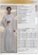  White Washable Coat Style Choir/Server Alb With Hood or Mandarin Collar - Malta Fabric 