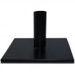  Single Torch/Lighter Floor Stand - Satin Brasstone - 10" Square Base - 11" Ht 