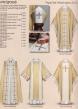  Concelebrant Chasuble - Washington 2015 Series - Papal Set - Plain Neck or Cowl - 100% Silk 