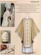  Concelebrant Chasuble - Washington 2015 Series - Papal Set - Plain Neck or Cowl - 100% Silk 