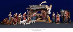  Christmas Large Nativity Set By \"Kostner\" 24\" Set in Linden Wood 