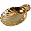  Baptismal Shell - 24 Kt Gold Plated - 2 1/4" Dia 