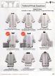  Clergy Surplice - Square Neck - Cross Pattern Banding - Poly/Cotton 