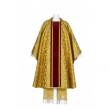  Burse & Veil Chasuble - Verona Brocade 6480 Series - Velvet & Gold Galloons - Gold Brocade 