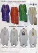  Lightweight Chasuble - Marian Design Front/Back - Textured Polyester Linen Weave 