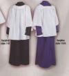  Banded Surplice - "Cross" Orphrey - Round Neck/Yoke - 65% Poly/35% Cotton 