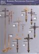  "Risen Christ" Wood/Bronze Floor Processional Cross/Crucifix: 2828 Style - 85" Ht 