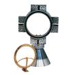  Red or Green Stone Setting Monstrance/Ostensorium 