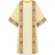  Beige or Dark Green Deacon Dalmatic - Dupion Fabric 