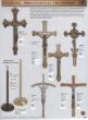 Satin Finish Bronze Floor Processional Crucifix: 5959 Style - 89" Ht 