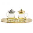  Cruets & Tray Set - 3 3/4 oz 