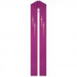  Purple Deacon Stole - Dupion Fabric 