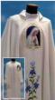  Pure White "Marian" Chasuble - Printed Image - Primavera Fabric - 100% Poly 