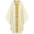  White Gothic Chasuble - Cantate Fabric 