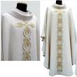  "Chi Rho/A-O" Dalmatic - Michelangelo Fabric - 95% Wool/5% Gold Thread 