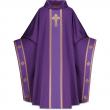  White Monastic Chasuble Set (4) - Celtic Fabric 