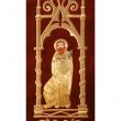  Dark Red Overlay Stole - Four Evangelists Motif - Velvet Fabric 