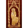  Dark Red Overlay Stole - Four Evangelists Motif - Velvet Fabric 