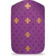  Purple Roman Fiddleback Chasuble - Adornes Fabric 