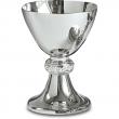  Traditional Ciborium - Bread Symbol - Stainless Steel - 7 1/2" Ht 