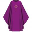  Red Gothic Chasuble - Dupion Fabric 