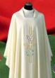  "Cross/Vine/Grapes" Chasuble - Misto Lana Fabric - 45% Wool/55% Poly 