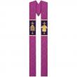  Purple Gothic Chasuble - Duomo Fabric 