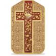  Black Fiddleback Roman Chasuble - Brugia Fabric 