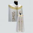  "Embroidered" Chasuble - Lana Oro Barre Fabric - 95% Wool/5% Gold Thread 