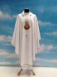  Pure White "Marian" Deacon Stole - Printed Image - Primavera Fabric - 100% Poly 