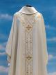  "Cross Design" Chasuble - Y-Shaped - Lana Barre Fabric - 95% Wool/5% Gold Thread 