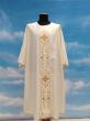  "Cross Design" Chasuble - Y-Shaped - Lana Barre Fabric - 95% Wool/5% Gold Thread 