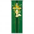  Green Printed Banner - Eucharist Motif - Deco Fabric 