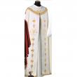  "Grapes/Vine/Chi Rho" Chasuble - Misto Lana Fabric - 45% Wool/55% Poly 