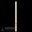  Ornamented Gold Leaf Detailed Paschal Candle #9, 3 x 36 