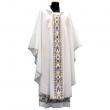  Pure White "Marian" Overlay Stole - Primavera Fabric - 100% Poly 