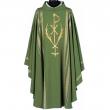  "Chi Rho/Vine" Overlay Stole - Linea Style Fabric - 95% Wool/5% Gold Thread 