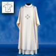  "Crosses" Chasuble - Linea Style Fabric - 95% Wool/5% Gold Thread 