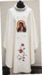  Ivory "Our Lady of Guadalupe" Overlay Stole - Printed Inage - Primavera Fabric - 100% Poly 