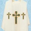  Celtic Cross Motif Funeral/Resurrection Set - No Iron - Embroidered Polyester 