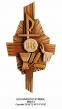  Eucharistic Symbol in Linden Wood, 36" - 60"H 