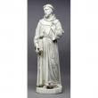  St. Francis of Assisi Statue in Fiberglass, 37"H 