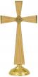  Altar Crucifix With K757 Corpus - Brass/Oak Wood - 24" Ht 